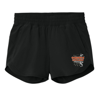 Ogden's Outlaws Wrestling Rustler Women's Repeat Swift Short in Black