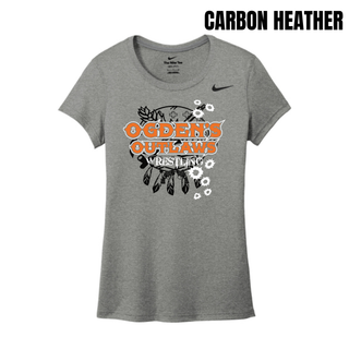 Ogden's Outlaws Wrestling Rustler Women's rLegend Tee - Carbon Heather