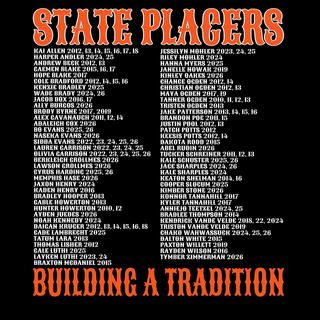 Ogden's Outlaws Wrestling State Placers 2026 back roster detail