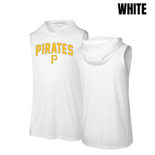 Pirates Baseball Arched Logo Competitor Sleeveless Hoodie