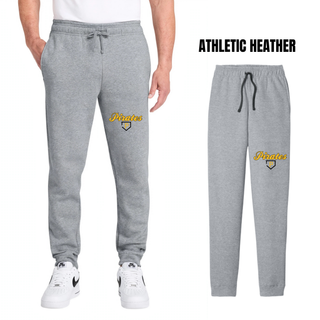 Pirates Baseball Classic Joggers in Athletic Heather, script Pirates wordmark with pocket P logo on the leg