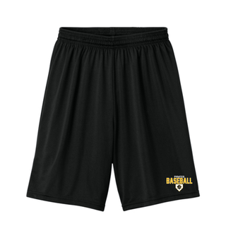 Pirates Baseball Stacked Logo Cooling Performance Shorts in Black