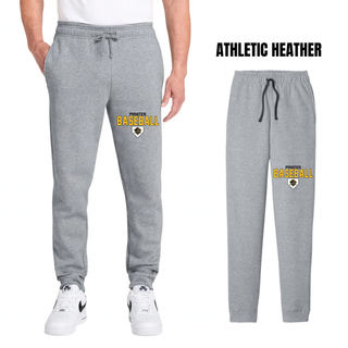 Pirates Baseball Stacked Logo Joggers in Athletic Heather