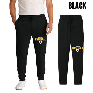 Pirates Baseball Stacked Logo Joggers in Black