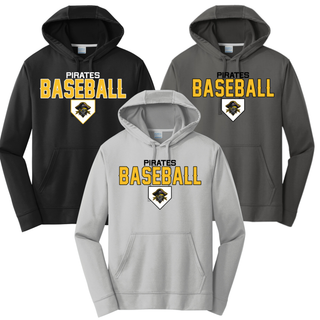 Pirates Baseball Stacked Logo Performance Hoodie - Color Options