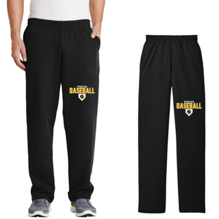 Pirates Baseball Stacked Logo Sweatpants with Pockets in Black
