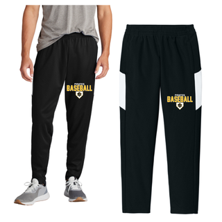 Pirates Baseball Stacked Logo Travel Pant in Black and White