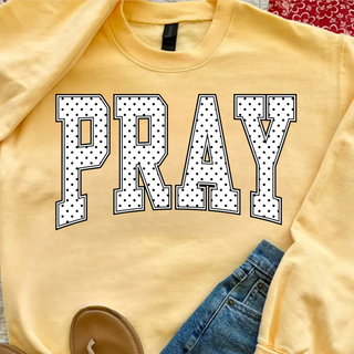 pray-polka-dot-varsity-graphic-top-yellow-haze
