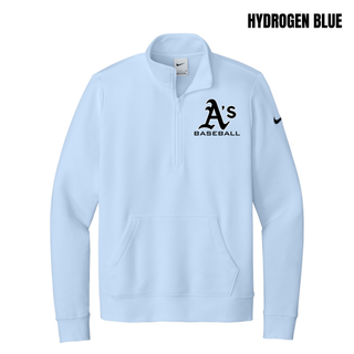 Prime Athletics Baseball A's Logo Women’s Fleece Half-Zip, product view 3
