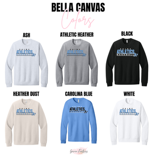 Prime Athletics Baseball Block Logo Top Bella Canvas garment color options