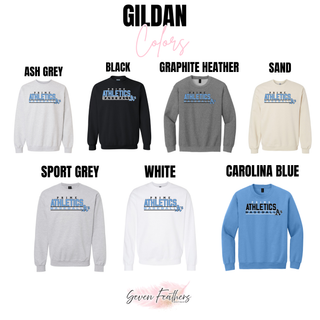 Prime Athletics Baseball Block Logo Top Gildan garment color options