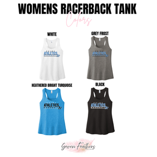 Prime Athletics Baseball Block Logo Women’s Racerback Tank, product view 2