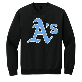 Black Prime Athletics Baseball Classic A's Logo Top with the large A's mark