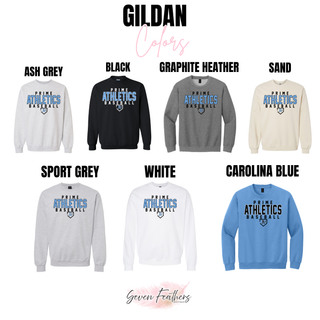 Prime Athletics Baseball Classic Logo Gildan top color options