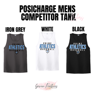 Prime Athletics Baseball Classic Logo Men's PosiCharge Competitor Tank, back view