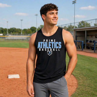 Prime Athletics Baseball Classic Logo Men's PosiCharge Competitor Tank, front view