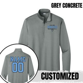 Prime Athletics Baseball Classic Logo PosiCharge Quarter-Zip, product view 4