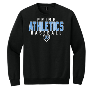 Black Prime Athletics Baseball Classic Logo crewneck sweatshirt