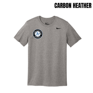 Carbon Heather Prime Athletics Baseball Pocket Circle Logo Men's rLegend Tee with a left-chest design