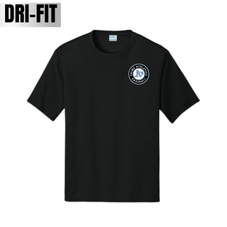 Carolina Blue Prime Athletics Baseball Pocket Circle Logo Performance Top with a pocket-size left-chest design
