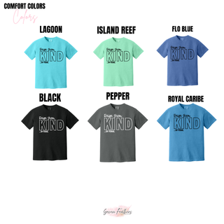 Comfort Colors 1717 raise them kind of feral tee in lagoon, island reef, flo blue, black, pepper, and royal caribe
