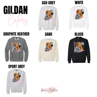 Gildan color options for retro country icon photo collage top