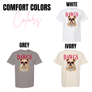 Rossville Bulldawgs Glam Shirt - white, grey, ivory Comfort Colors tee options
