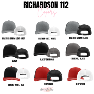 Rossville Dawgs Richardson 112 hat neutral and red color options