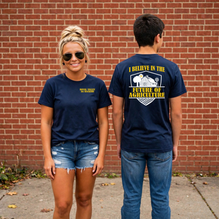 Royal Valley Believe in the Future of Agriculture top shown from the front and back