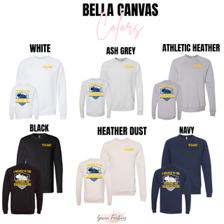 Bella Canvas apparel color options with Royal Valley agriculture supporter artwork