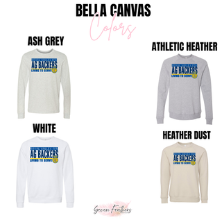 Color options for the Royal Valley blue Ag Backers Living to Serve top