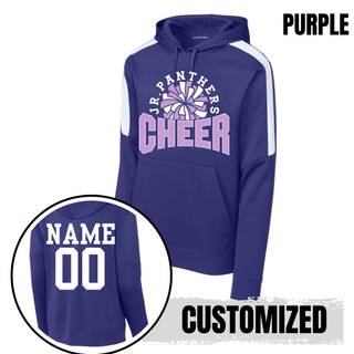 Royal Valley Jr. Panthers Cheer Pom Burst Fan Favorite Hoodie in black