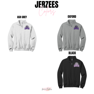 Royal Valley Jr. Panthers Cheer Pom Burst Fleece Quarter-Zip alternate view