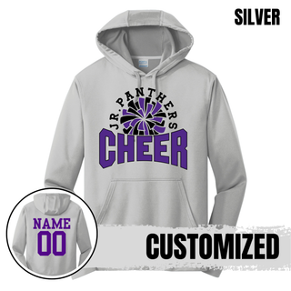 Royal Valley Jr. Panthers Cheer Pom Burst Performance Fleece Hoodie in black
