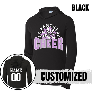 Royal Valley Jr. Panthers Cheer Pom Burst PosiCharge Hoodie in black