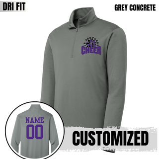 Royal Valley Jr. Panthers Cheer Pom Burst PosiCharge Quarter-Zip in black