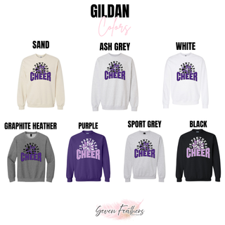 Royal Valley Jr. Panthers Cheer Pom Burst Top additional apparel view