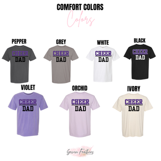 Royal Valley Jr. Panthers collegiate Cheer Dad Comfort Colors top options