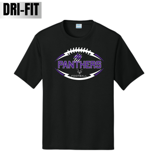 Black Royal Valley Jr. Panthers Football Outline Performance Top