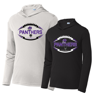 Royal Valley Jr. Panthers Football Outline PosiCharge Competitor Hoodies in silver and black