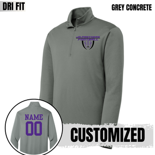 Royal Valley Jr. Panthers Football Shield PosiCharge Quarter-Zip in black