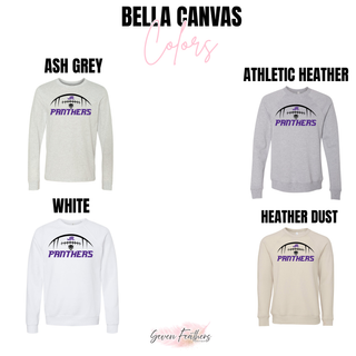 Royal Valley Jr. Panthers Goal Line Football Bella Canvas long sleeve and crewneck options