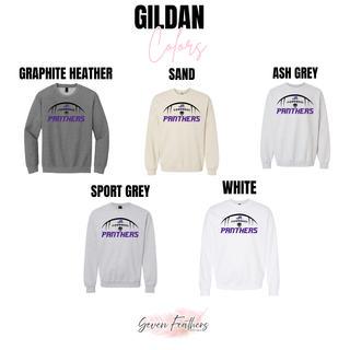 Royal Valley Jr. Panthers Goal Line Football Gildan crewneck color options