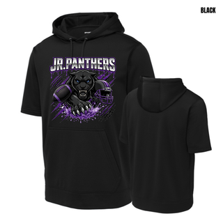 Royal Valley Jr. Panthers Panther Attack football short sleeve hoodie in black