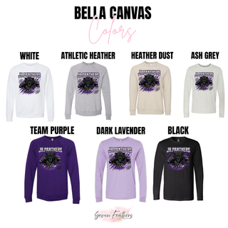 Royal Valley Jr. Panthers Panther Attack Football Top Bella Canvas color and garment options