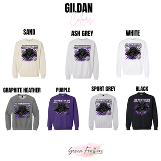Royal Valley Jr. Panthers Panther Attack Football Top Gildan crewneck color options