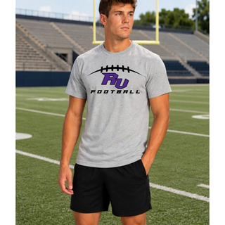Royal Valley Jr. Panthers RV Football Top worn by a model on a football field