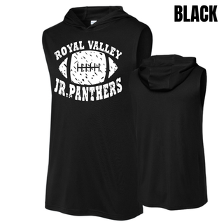 Royal Valley Jr. Panthers Vintage Football Apex Competitor Sleeveless Hoodie detail view