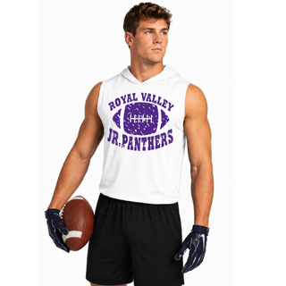 Royal Valley Jr. Panthers Vintage Football Apex Competitor Sleeveless Hoodie