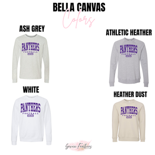 Royal Valley Jr. Panthers Vintage Football Mom Bella Canvas long sleeve and crewneck color options
